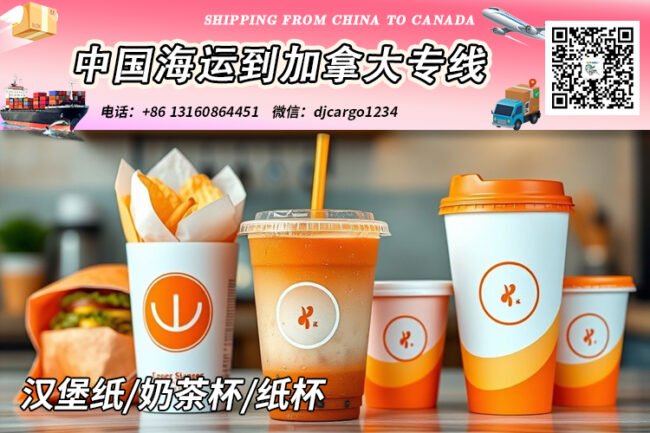 纸杯海运到加拿大