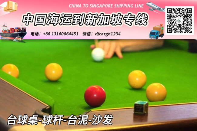 新开台球厅从中国买台球桌-球杆-台泥-沙发海运到新加坡