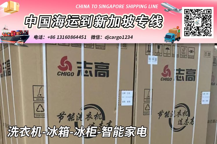 洗衣机-冰箱-冰柜-智能家电海运整柜到新加坡双清到门