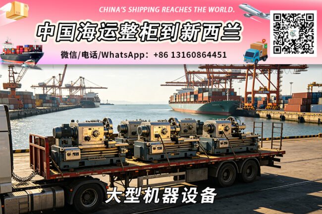 大型机器设备海运整柜拼箱到新西兰→奥克兰、惠灵顿、基督城