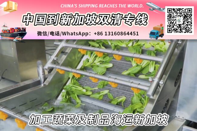 中国加工蔬菜及制品海运到新加坡需要哪些清关要求和资料文件