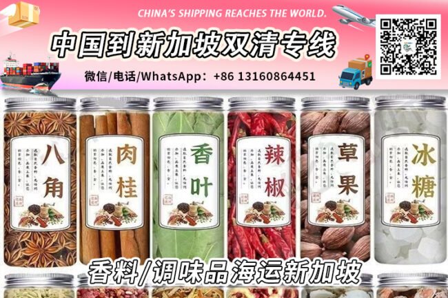 中国香料/调味品海运到新加坡清关进口要求和资料文件